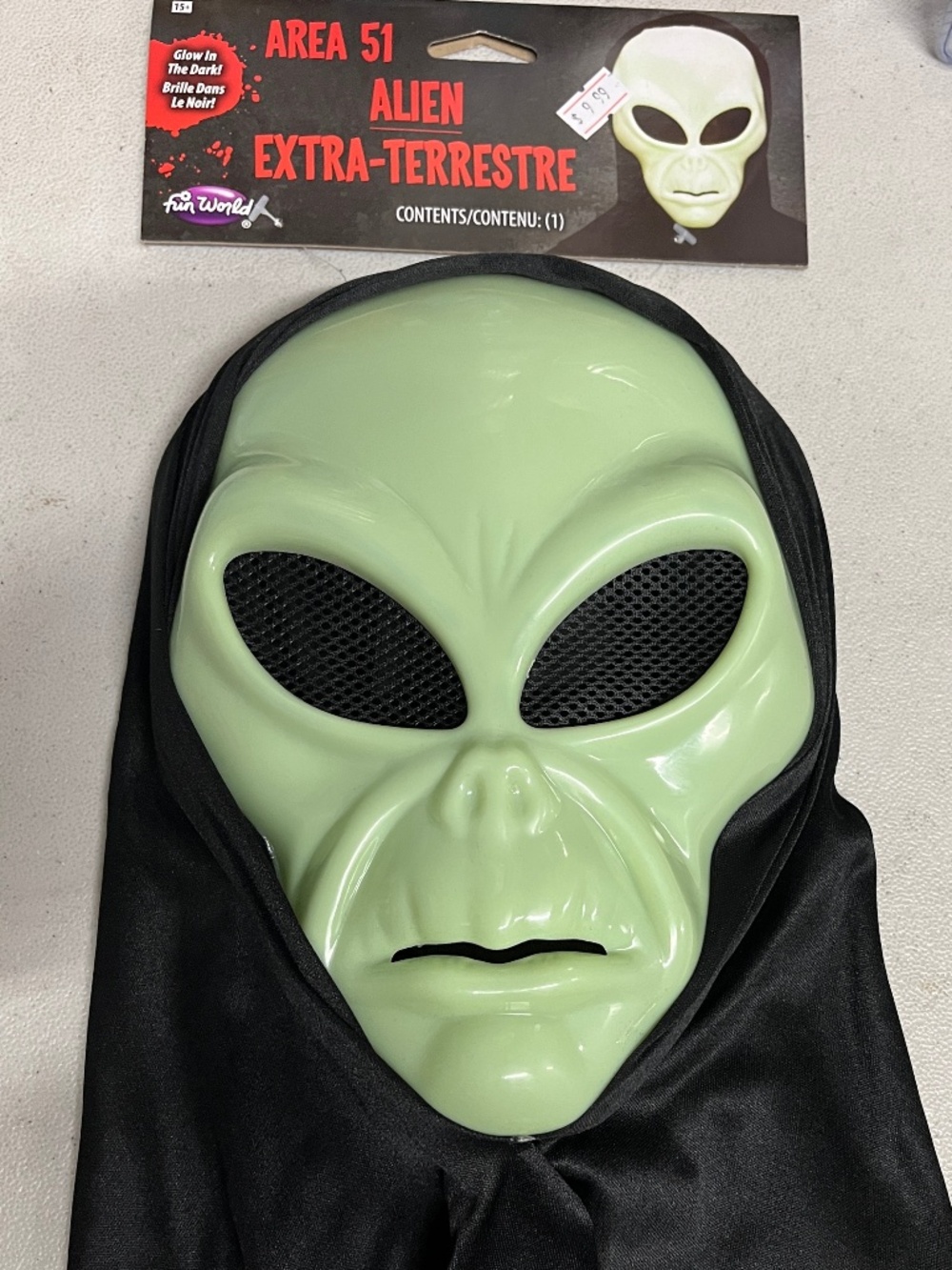 Alien Mask for Halloween NWT